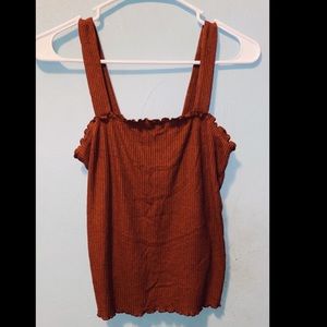 Deep Red Fitted Tanktop